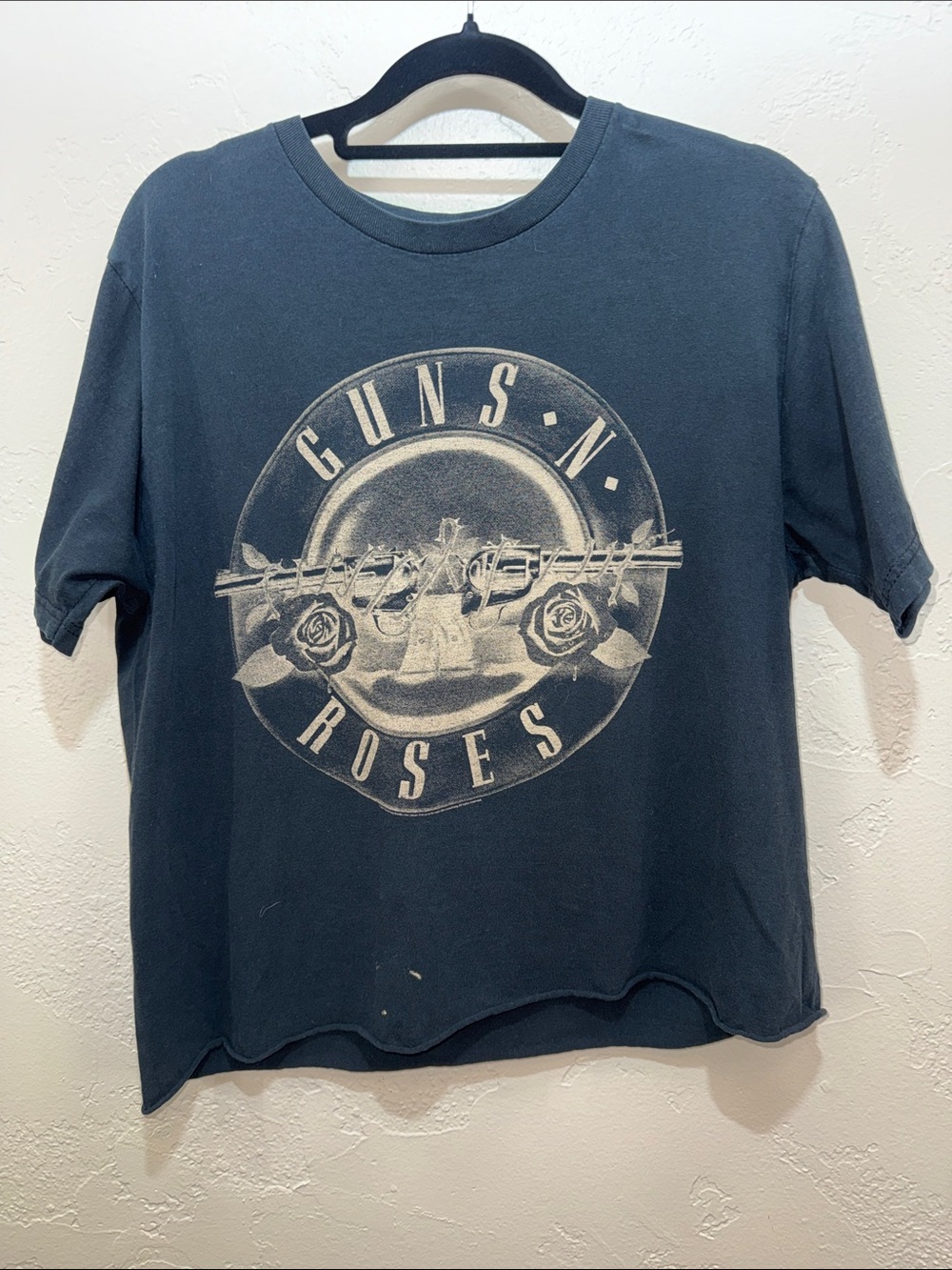 Guns N’ Roses Graphic Band Tee Black Cropped T-Shirt M